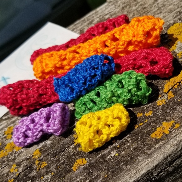 Rainbow Dreadlock Crochet Lace beads - Picture 2 of 4